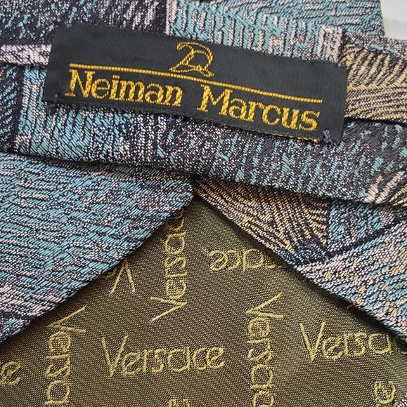 Vintage 90S Gianni Versace Tie Abstract Pastel